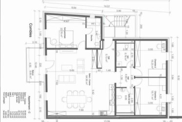 Immeuble neuf composé de trois appartements contemporains