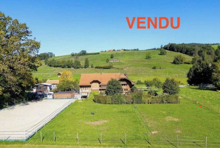 Ferme rénovée avec panorama exceptionnel sur les Préalpes !