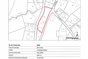 Parcelles en zone village de 2'643 m2 avec potentiel de valorisation